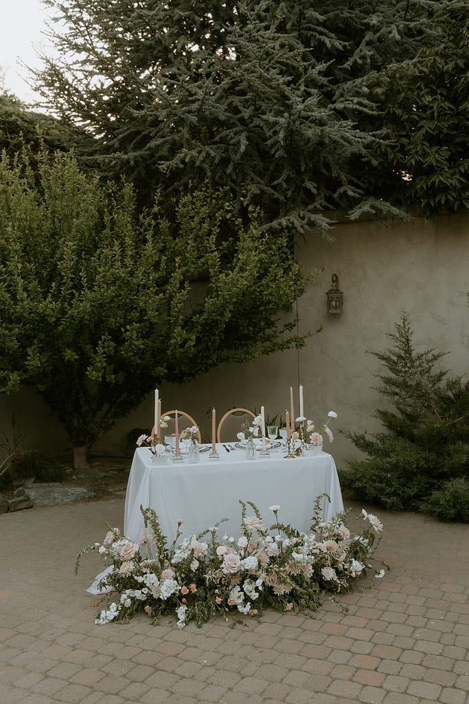 bridal styled shoot at a Washington winery 