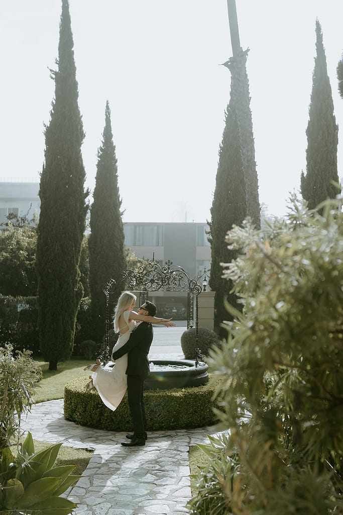 Timeless Tuscany-inspired Santa Monica engagement photos