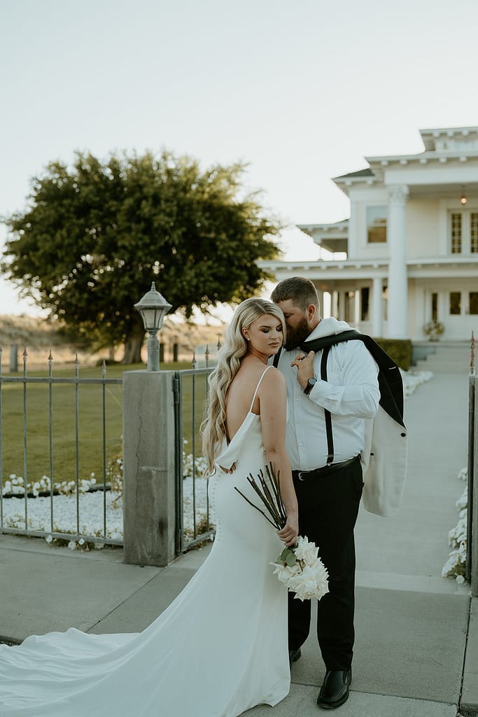 Capturing timeless moments of romance with an Old Hollywood twist at Moore Mansion.