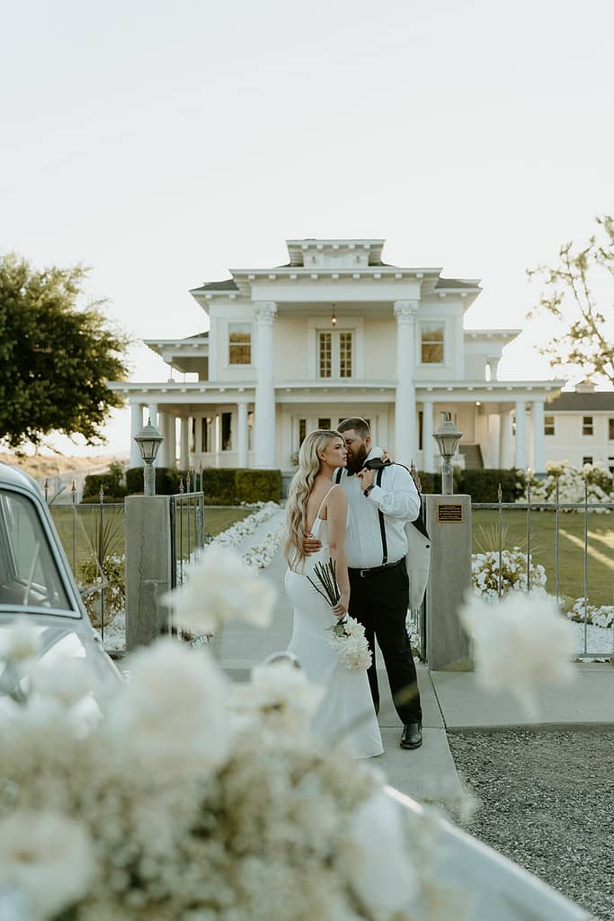 Capturing timeless moments of romance with an Old Hollywood twist at Moore Mansion.