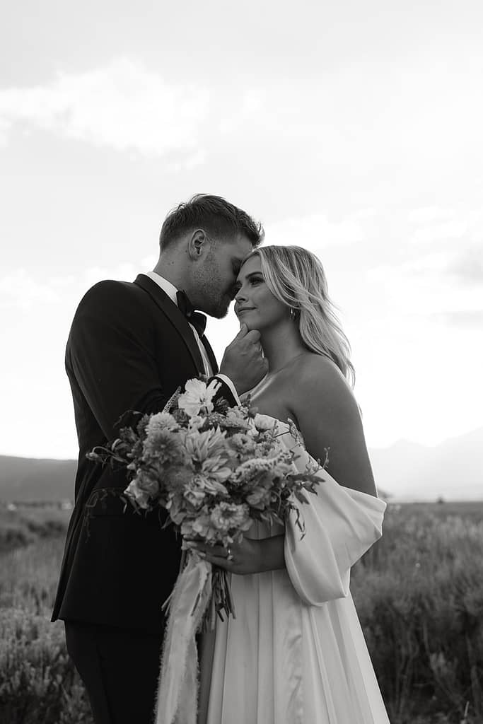 editorial style elopement photos in black and white